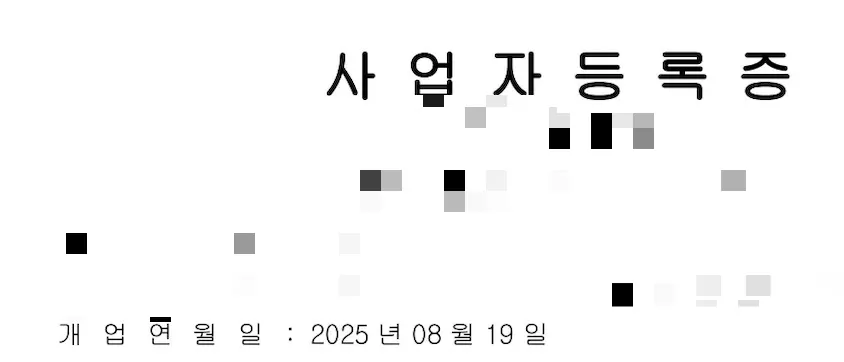 사업개시